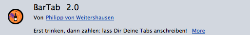 BarTab -  Firefox Tabs nicht alle beim Start laden, sondern bei bedarf