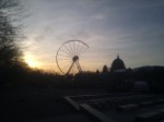 Halb abgebautes Riesenrad