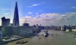 Blick von der Towerbridge in Richtung London Eye