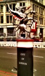 a figur seams like the symbol for the "city of london"